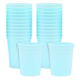 Blue Panda 194425388840 16oz Light Stadium Cups 24 Pack Reusable Plastic Party Tumblers Bulk Set