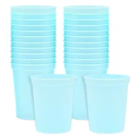 Blue Panda 194425388840 16oz Light Stadium Cups 24 Pack Reusable Plastic Party Tumblers Bulk Set Blue Panda 194425388840 16oz Light Stadium Cups 24 Pack Reusable Plastic Party Tumblers Bulk Set