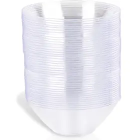 Blue Sky 729940031362 Organic Clear Bowls 50ct - 6oz Disposable Plastic Perfect For Parti