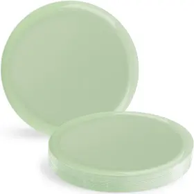 Blue Sky 729940036749 Edge Collection Mint Green Plastic Plates 10.6 Inch - 10 Count Stylish And Sturdy