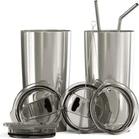 Bluepeak 868410000375 Double Wall Vacuum Stainless Steel Insulated Tumblers Set 2-pack - I