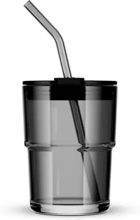 Bl14 Bluepolar 13oz/400ml Tumbler Water Glass Bottle With 1 Count Pack Of Gray