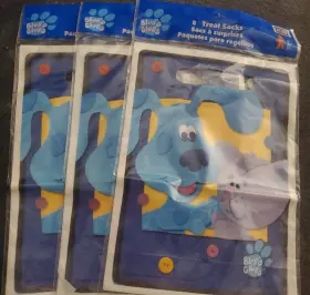 40-1747 Blues Clues 40 Loot Bags Treat Sacks Party Supplies Nick Jr. 5 Packs Of 8