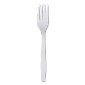 Boardwalk 313085782748 White Heavyweight Wrapped Disposable Polypropylene Forks 1 000-carton