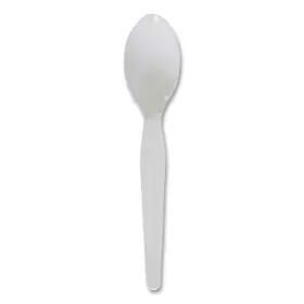Boardwalk 445026038010 White Heavyweight Disposable Polystyrene Utensils Teaspoons 1000-carton