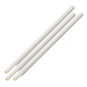 Boardwalk 749507001119 Unwrapped Paper Straws 7.75 Inch X 0.25 White 4 800 Straws/carton