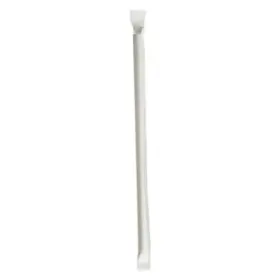 Boardwalk 749507005971 Pprstrwiw Wrapped Jumbo Paper Straws 7.75 Inch White