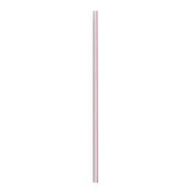 Bwkjstuw775rw Boardwalk 749507006046 7.75 Inch Polypropylene Jumbo Straws - Red/white Striped 12500/
