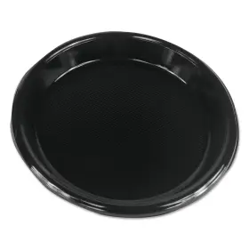 Bwkplhips10bl Boardwalk Hi-impact Plastic Dinnerware Plate 10 Inch Diameter Black 500/carton