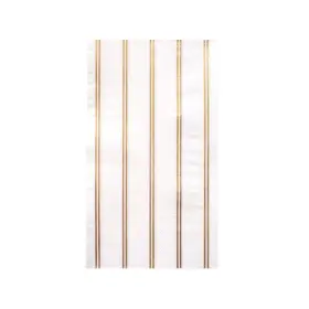 Bonjour Fete 753035862432 Gold Stripe Guest Towel Paper Party Napkins Anniversary Birthday Milestone 4