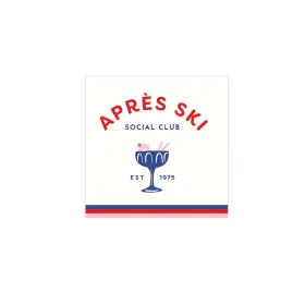 Bonjour Fete 810177092575 Apres Ski Paper Cocktail Napkins