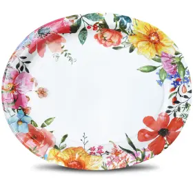 Decorations12 Boosolo 716695431271 Floral Paper Plates Party Supplies Bulkspring Bridal Shower