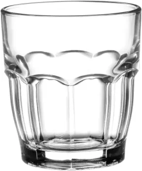 517520bza121990 Bormioli Rocco Rock Bar Stackable Juice Glasses Set Of 6 6.75 Oz. Clear