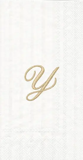 Boston International 686423503979 Ihr 3-ply Paper Napkins 16-count Guest Size Monogram Y Boston International 686423503979 Ihr 3-ply Paper Napkins 16-count Guest Size Monogram Y