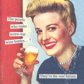 Boston International 686423659287 Ihr Anne Taintor Cocktail Beverage Paper Napkins 5 X 5-inches Screw Top