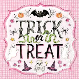 C400034 Boston International - Pink Trick Or Treat Cocktail Napkin