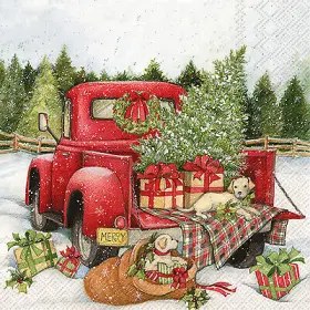 C767300 Boston International Ihr 3-ply Paper Napkins 20-count Cocktail Size Christmas