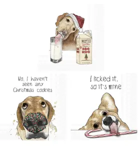 C840000 Boston International Mine Egg Nog Dog And Havenftt Seen Cocktail Napkins Bundle