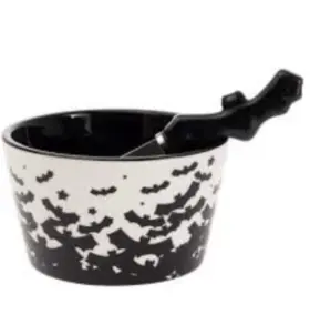 Kac24173 Boston International - Bats Bowl And Spreader Set