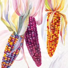 L1052800 Boston International - Colorful Corn Luncheon Napkins