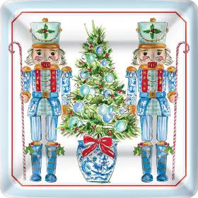 Pek048800 Boston International - 7 Inch Square Plate Blue Nutcrackers