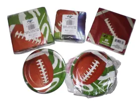 Boulder 639277296719 Football Gameday Lot 60 Luncheon Napkins 40 Beverage 39 Lunch Plates Lb1