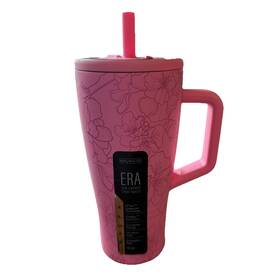 Br Mate 195429061265 Era 30 Oz Tumbler With Handle And Straw 30oz Cherry Blossom