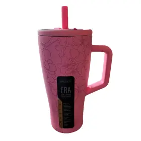 Br Mate 195429061265 Era 30 Oz Tumbler With Handle And Straw 30oz Cherry Blossom