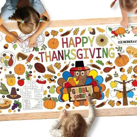 T-ly-029 Brand Paqisun Thanksgiving Giant Coloring Poster Wall Paper