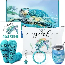 Tondiamo-kskfj24533 Brand Tondiamo 7 Pcs Sea Turtle Gifts For Women Ocean Lovers