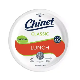 32717 Branded Chinet Classic Lunch Paper Plate 8.75 Inch 225 Ct. Free Shipping