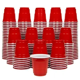 Sns192b07xtxkbcs Branded Gopong 200 Pack 2oz Plastic Shot Cups Red Mini Party Drinking