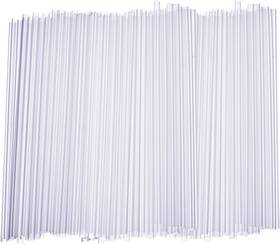 Branded01 445056594593 250 Pcs Clear Plastic Drinking Straws 7.75 Inch Disposable Beverages And Parties