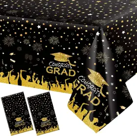Breling-graduation-01 Breling 2 Pack Graduation Tablecloth Party Decorations 2025 Black And Gold Congrats Breling-graduation-01 Breling 2 Pack Graduation Tablecloth Party Decorations 2025 Black And Gold Congrats