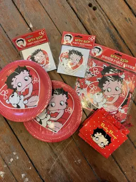 Bb435 Bright Ideas Unlimited Betty Boop Party Set Plates Invitations Banner Bags