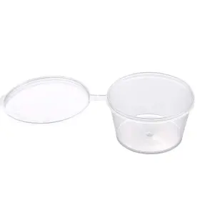 Brightalk 680577566941 4 Oz. 100 Sets Disposable Plastic Portion Cups With Lids Stackable Airtight Dr Brightalk 680577566941 4 Oz. 100 Sets Disposable Plastic Portion Cups With Lids Stackable Airtight Dr