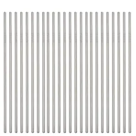 Brightbuy 791324384104 Metal Straws 100 Piece Bulk 8.5ftft Stainless Steel 6mm Diameter For 20