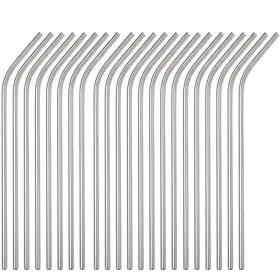 Brightbuy 791324384166 Set Of 48 Stainless Steel Straws 10.5ftft Reusable Metal Drinking For 30