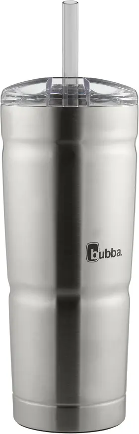 1965873 Bubba Envy Stainless Steel Tumbler With Straw 24oz Pack Of 1 Steel/clear