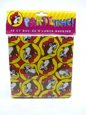 Buc-ees 192484108409 40 Count 3-ply Beaver Logo Lunch Birthday Party Napkins 13 Inch X