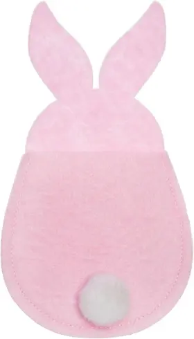 C4740521 C&f Home Bunny Silverware Holder Set Of 6 Pink