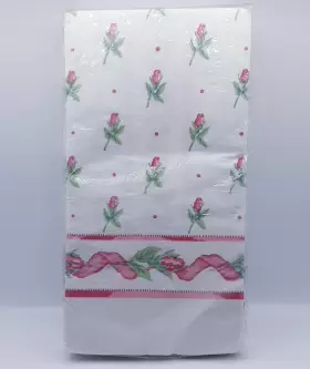 C.r. Gibson 082272339910 Nos Tea Roses By Guest Dinner Napkins 16 Count 3-ply Paper Garbor
