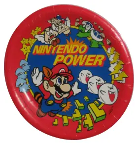 X76850 Ca Reed Nintendo Power Super Mario Bros. 3 C.a. Party Plates - Raccoon And En