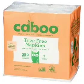 Caboo 627843202813 Bamboo And Sugarcane Paper Napkins 1 Count Case Of 16
