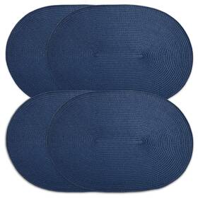 Cait Chapman Home Collection A0305o Oval Braided Woven 12x17 Navy