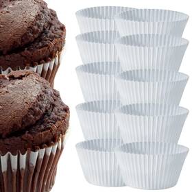 Cakesupplyshop B00b7ov2oq 100 White Large Jumbo Texas Muffin/cupcake Cups Flutted