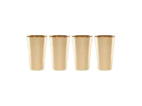 Ewmt04mtcb1bm Cambridge 719978855580 16 Oz Gold All-purpose Cups Set Of 4 Count