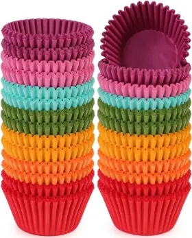 Ck1018 Caperci Rainbow Mini Cupcake Liners - 350 Count Multi