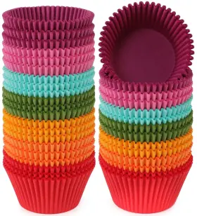 Ck1019 Caperci Bright Rainbow Jumbo Cupcake Liners Extra Large Ck1019 Caperci Bright Rainbow Jumbo Cupcake Liners Extra Large