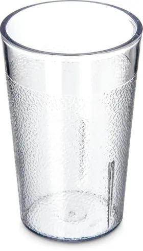 5501-8107 Carlisle Foodservice Products Cfs 55018107 Stackable Shatterresistant Plastic Tumbler 5 Oz. Clear Tan
